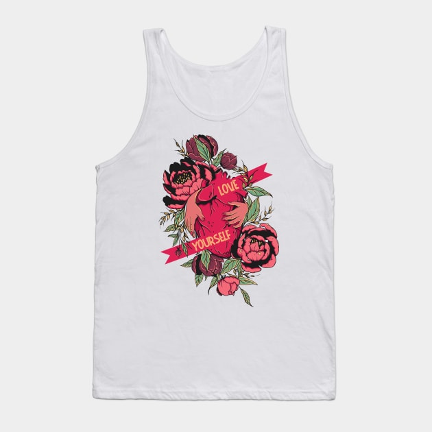 Love yourself Tank Top by Magda